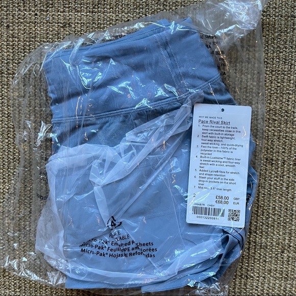 NWT LULULEMON Pace Rival Mid-Rise Skirt (2) - Picture 6 of 6